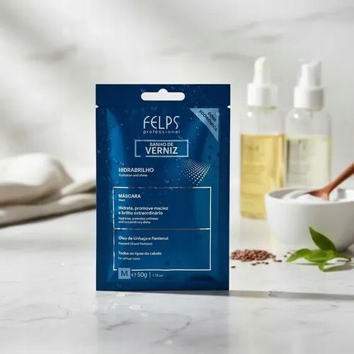 FELPS Banho de VERNIZ Маска для интенсивного блеска и питания волос (50 г) 18746633612 фото