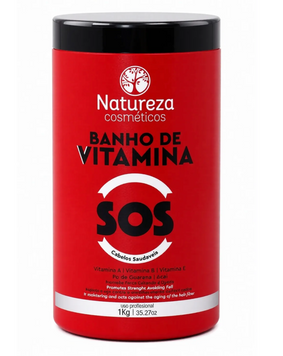 Natureza SOS Bath of Vitamins Maska Do Włos&oacute;w 1000 ml NATUREZA SOS zdjęcie