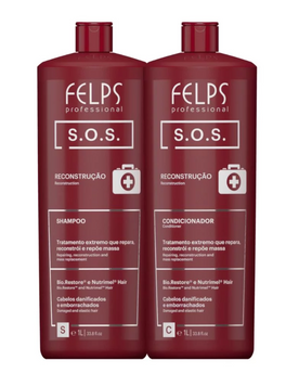Felps SOS Reconstruction Zestaw Szampon i Odżywka 2x1000 ml FELPS SOS Reconstruction zdjęcie